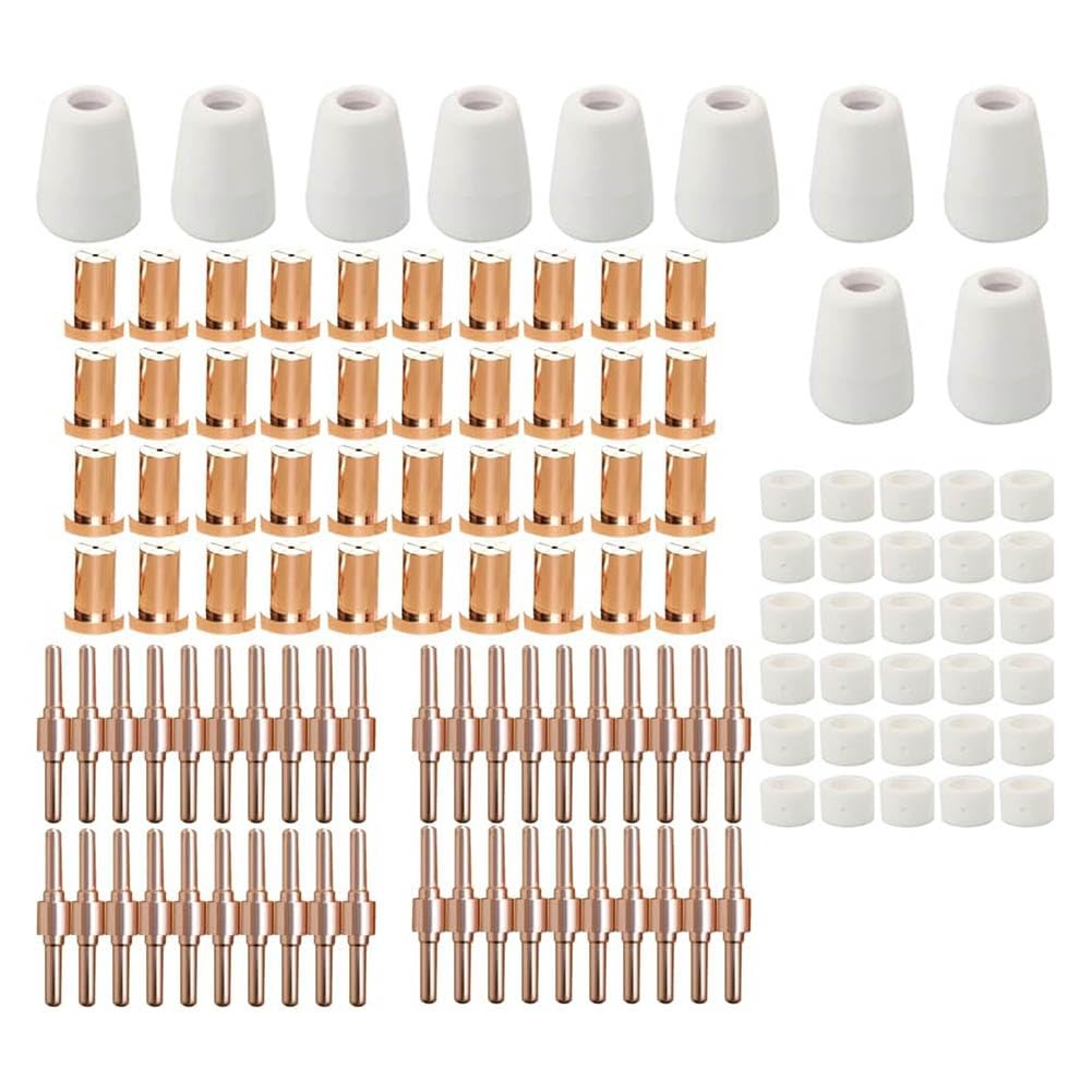 Littimoon 120PCS Extended PT-31 Plasma Cutter Consumables,PT31 Plasma Torch Cutting Consumables