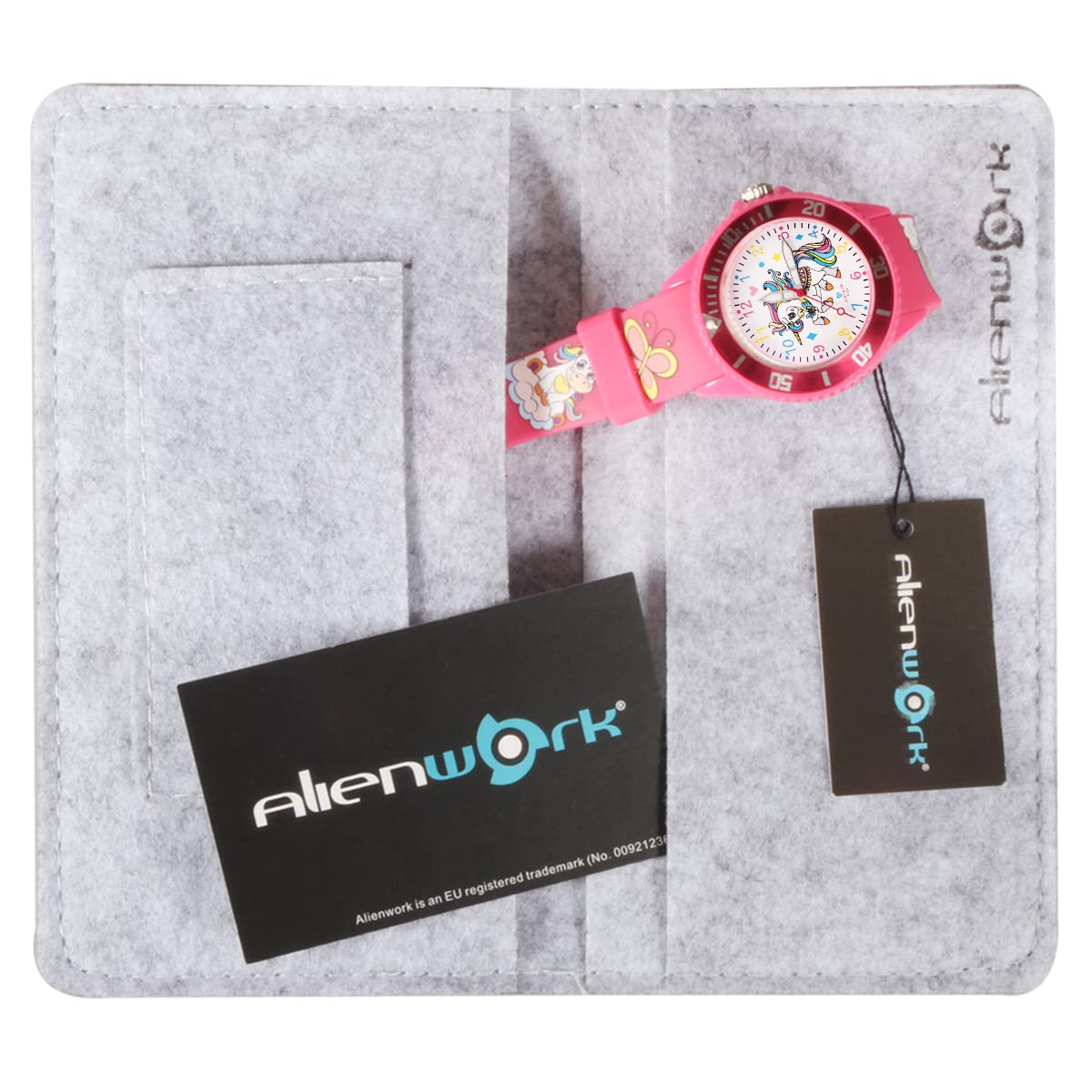 Alienwork Kids Reloj Infantil Niño Niña Tiempo de Aprender Impermeable 5 ATM