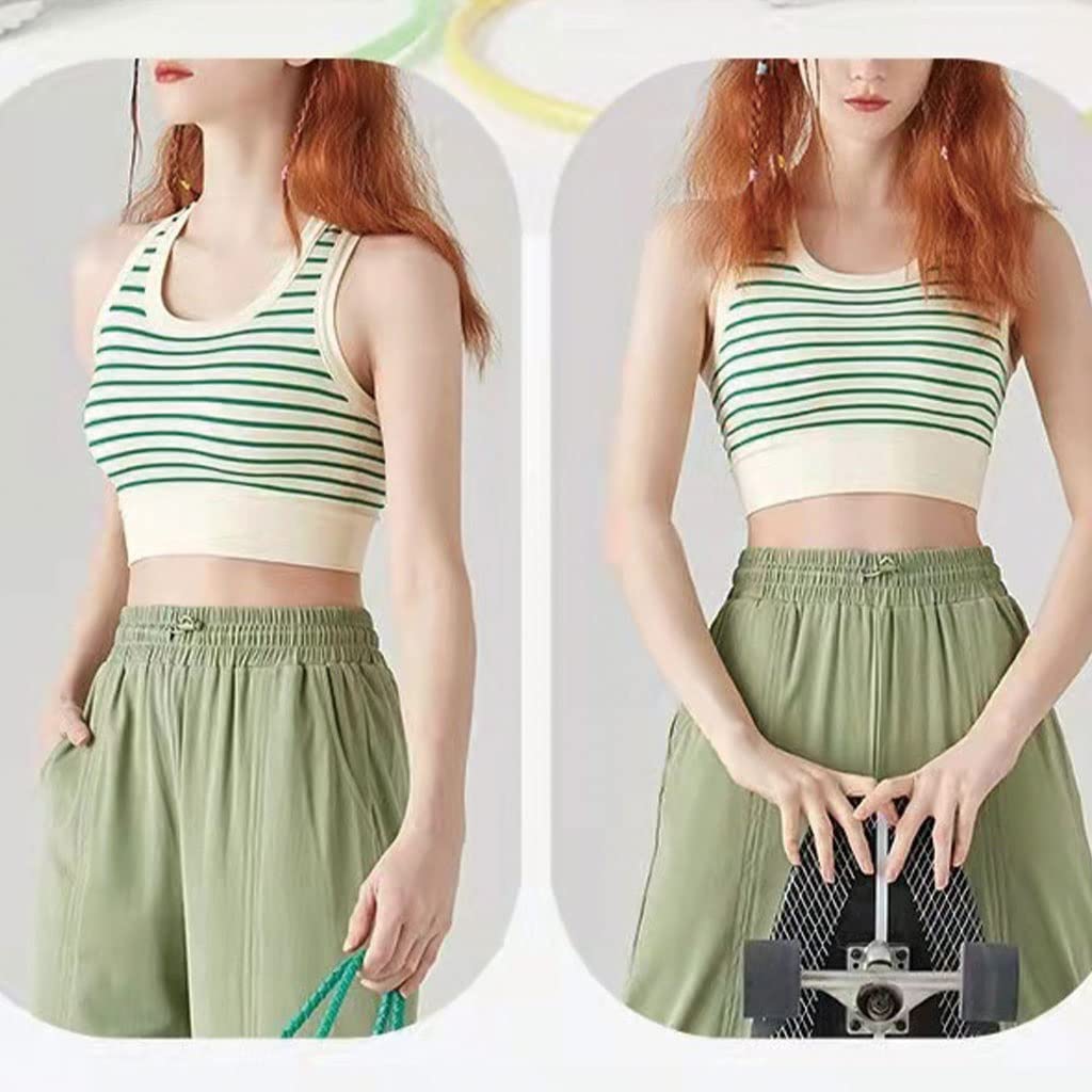 HSQMA Canotta Sportiva da Donna Senza Maniche Top, Maglietta da Corsa Traspirante for Palestra da Allenamento Yoga, Top Yoga，Camicia Sportiva da Donna