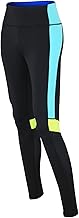 Airtracks RD Women's Running Trousers, Fitness Trousers, Long, Functional Trousers, Training Trousers, High Waistband, Reflectors, Black, Neon