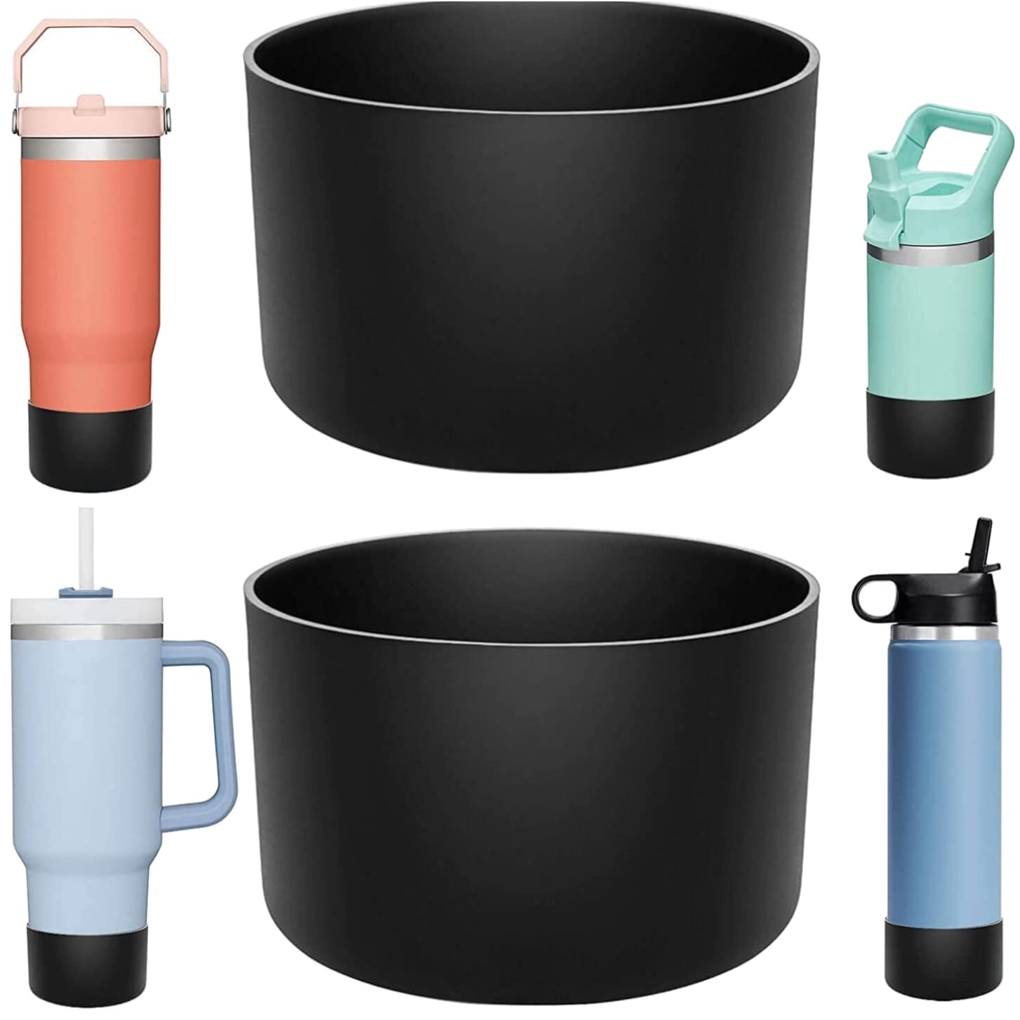 Amazon.com : Silicone Boot for Hydro Flask 12 16 18 20 21 24 OZ Water Bottle,  Bottom Boot Protector for Stanley Cup 40 30 OZ, Boot Sleeve for Hydroflask  Sports Water Bottles Bottom Cover, Black : Sports & Outdoors