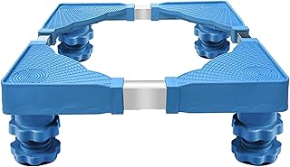 Support De Réfrigérateur Réglable, Support De Réfrigérateur 4 Pieds Solides, Support De Laveuse, Base De Support De Réfrigérateur Mobile Pour Sèche-linge Réglable, Machine À Laver Et Mini Réfrigérat