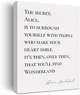 Canvas Wall Art Inspirational Quote Canvas Print Positive Canvas Painting Home Bedroom Wall Decor Framed Gift for Girl Women 12x15 Inch