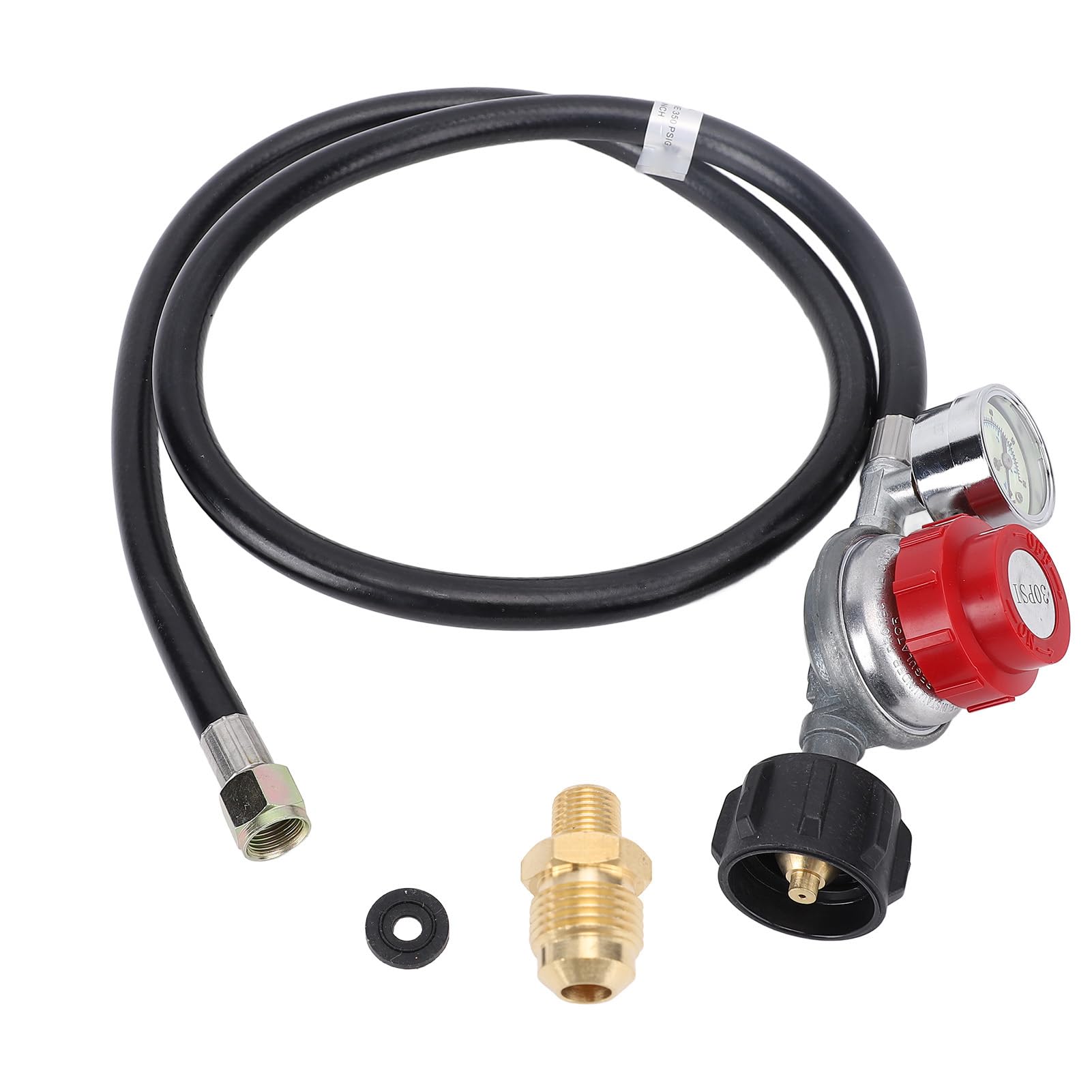 Regolatore di gas ad alta pressione Regolabile 0 a 30 psi per griglie friggitrici 130.000 BTU/ora capacità di 4 piedi