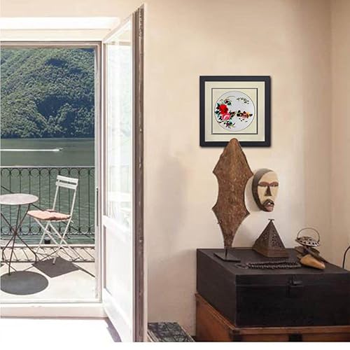 Mandarin Duck Silk Art 100% Handmade Love Birds Embroidery Framed Mixed Group Chinese Print Wildlife Bird Painting Anniversary Wedding Birthday Party Gifts Oriental Asian Wall Art 2Pcs #TOP2