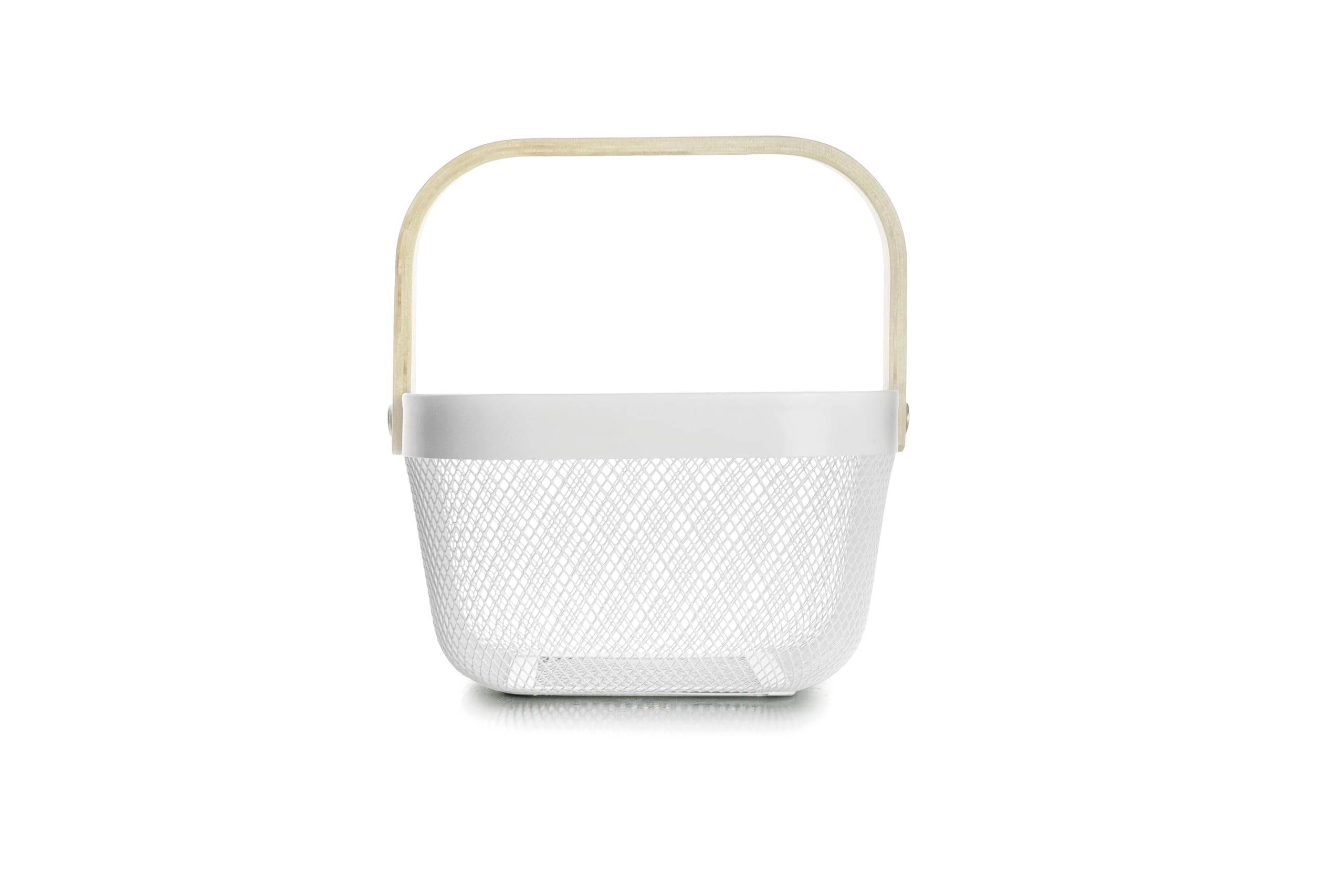 IBILI - Basket Order in Pantry 22X21X12.50Cm, Metal and Wooden Handle