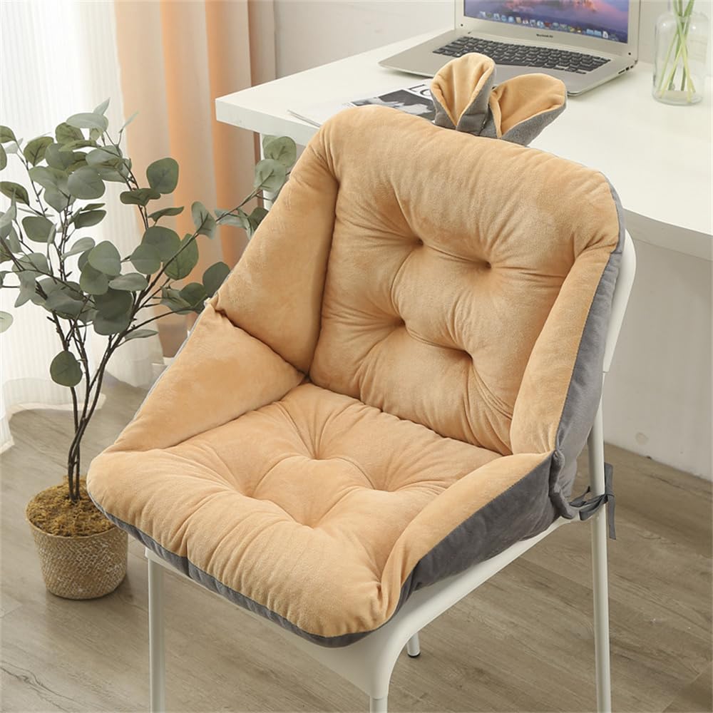 Coussin de soutien dorsal marron 50x50 cm idéal pour soulager le dos au bureau