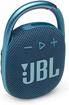 JBL CLIP4BLUPAIR Clip 4 Portable Bluetooth Speaker Pair Blue Ultra Portable Waterproof Wireless Speakers with Built in