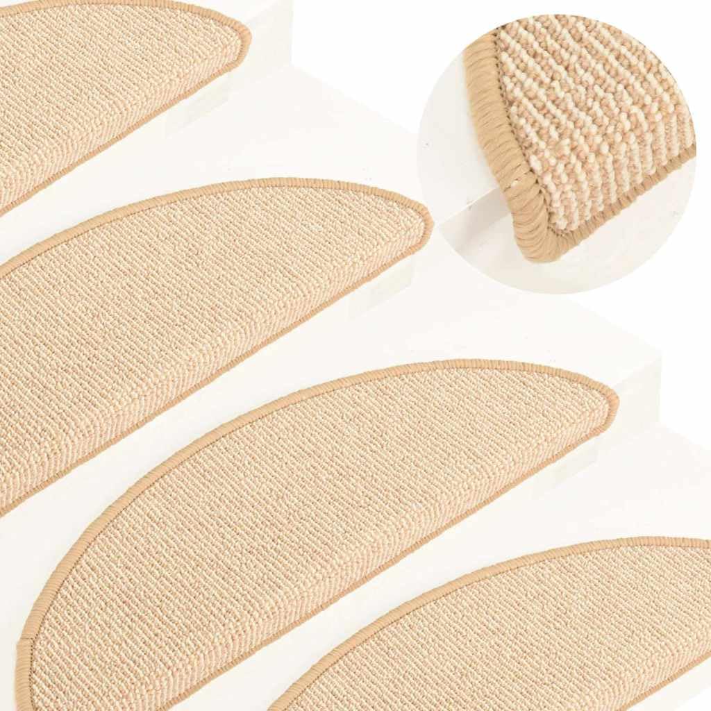 Maty Na Schody 15 Szt. 56x17x3 cm Kremowe Półokrągłe Nakładki