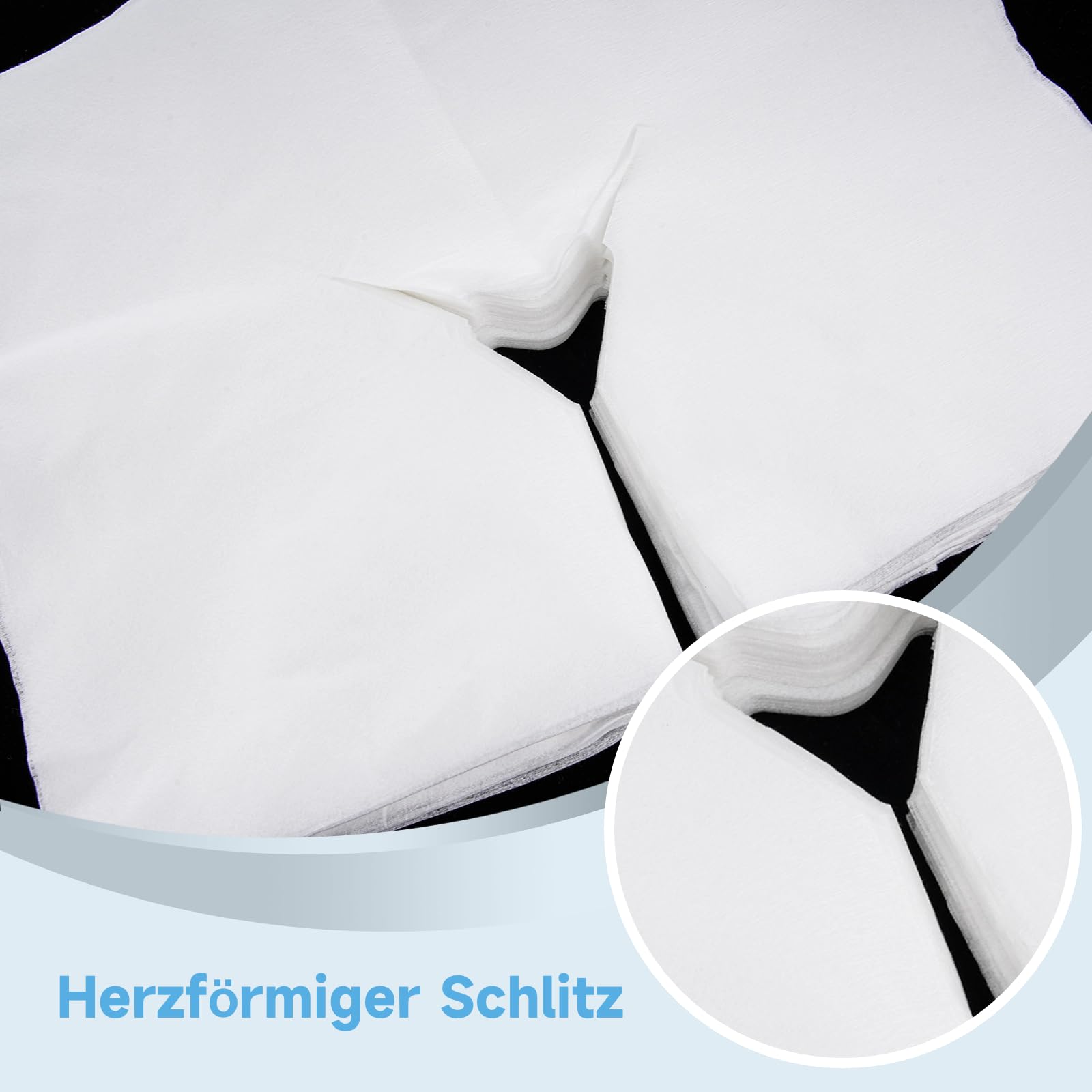 Einweg-Gesichtsauflagen aus weichem Vliesstoff, 1200 Stück für Massagetisch-Kopfstützen