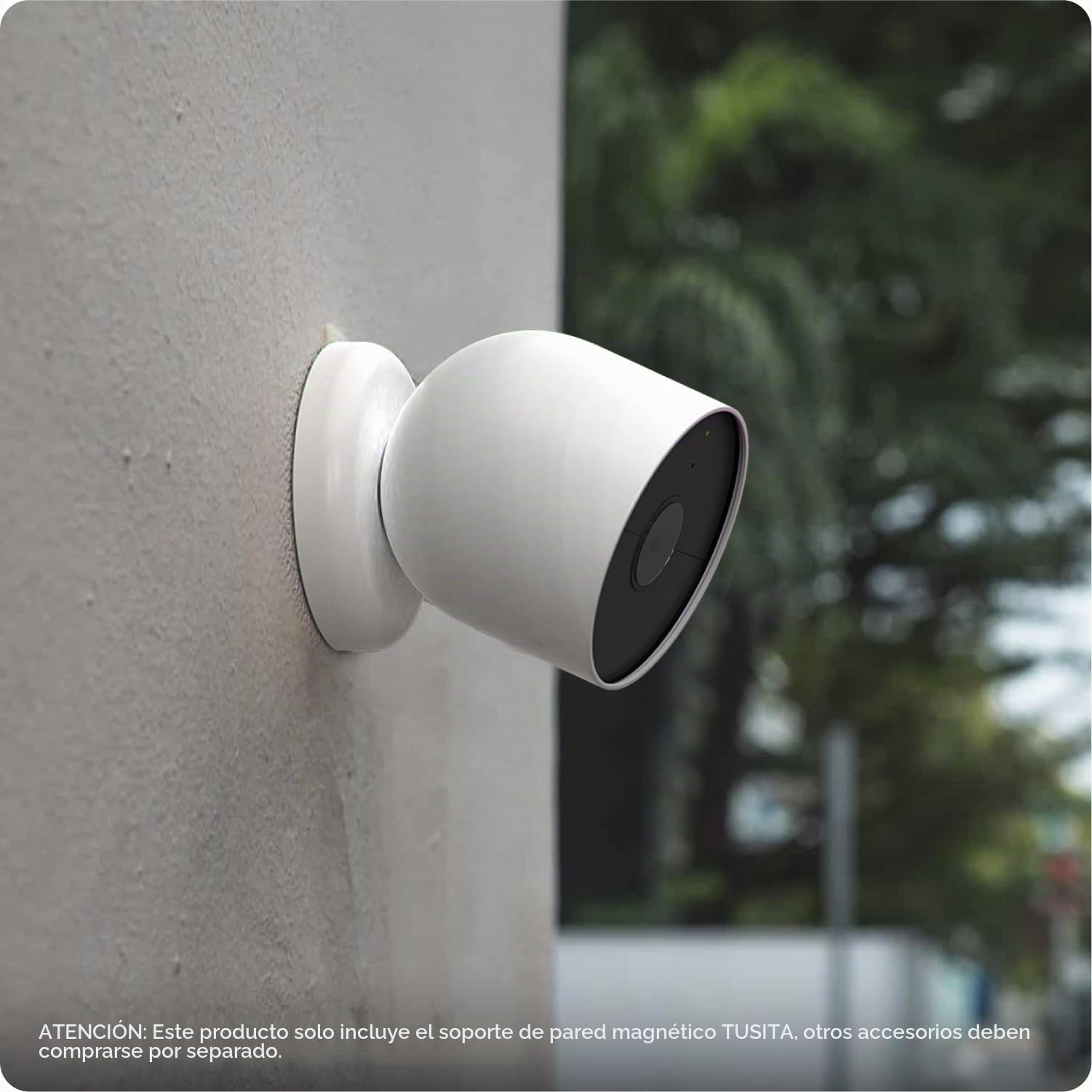 TUSITA Soportes de Pared Magnéticos Compatibles con Google Nest CAM Exterior o Interior 2nd Generación Cámaras, 2 Pieza