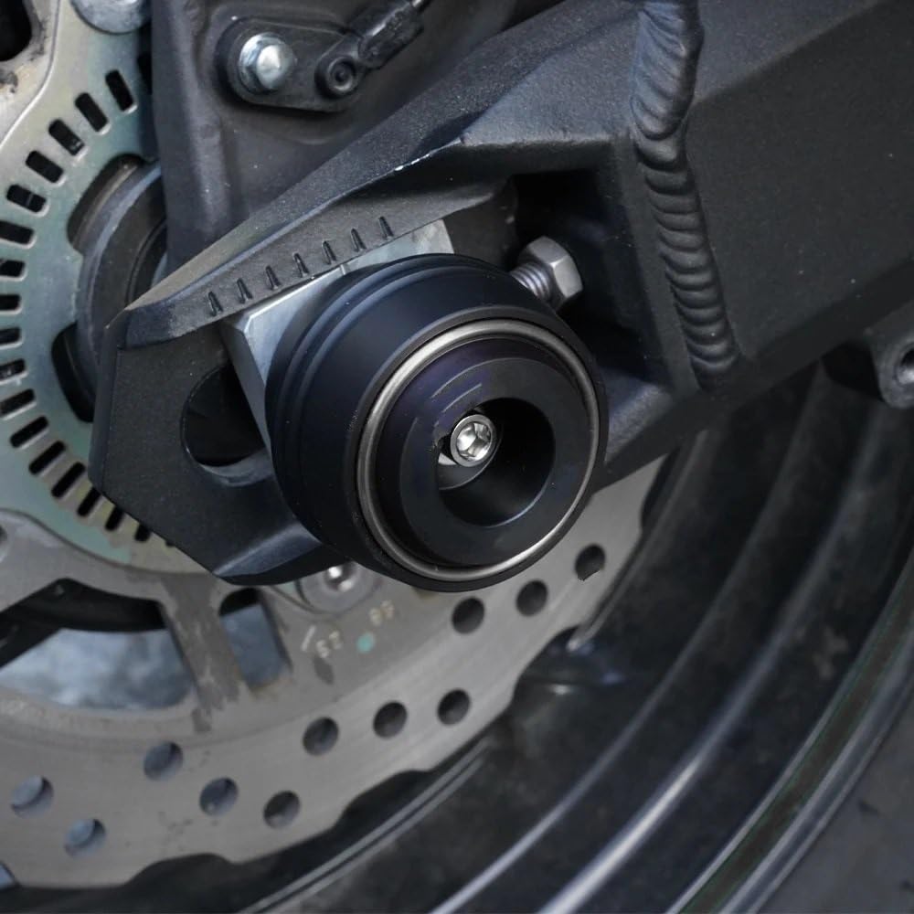 Adatto per Honda X ADV 750 XADV750 2019-2025 Accessorio Anteriore Ruota Posteriore Forcella Paratelaio Protezione Assale soffietto forcella(Front and Rear-Black)