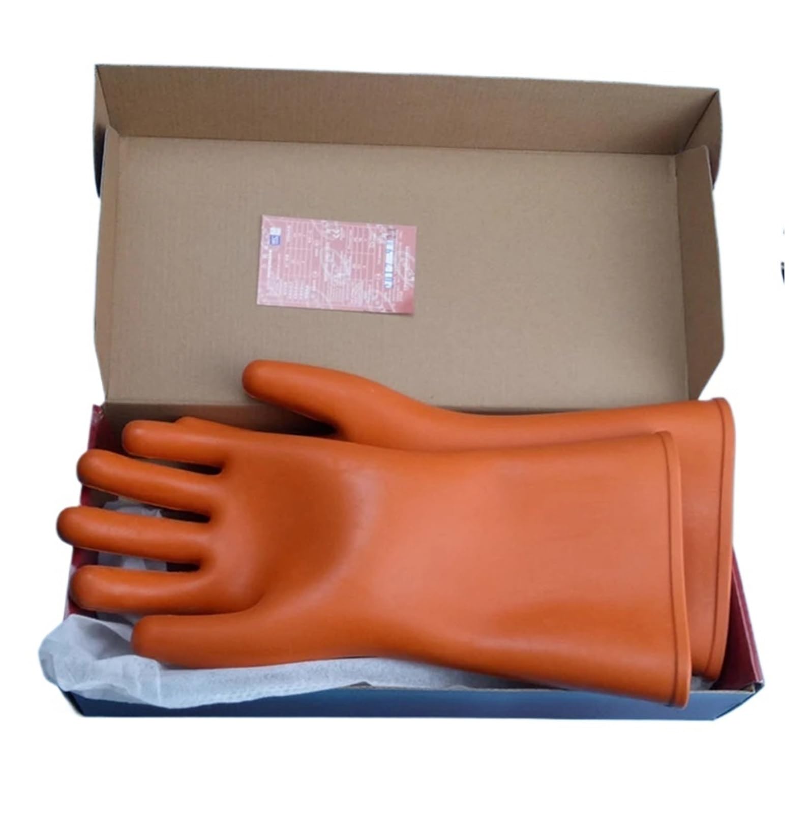Die 25KV-Isolierhandschuhe aus Naturkautschuk 10000/20000V Elektriker-Isolierhandschuhe Schutzhandschuhe zur Leckageverhinderung