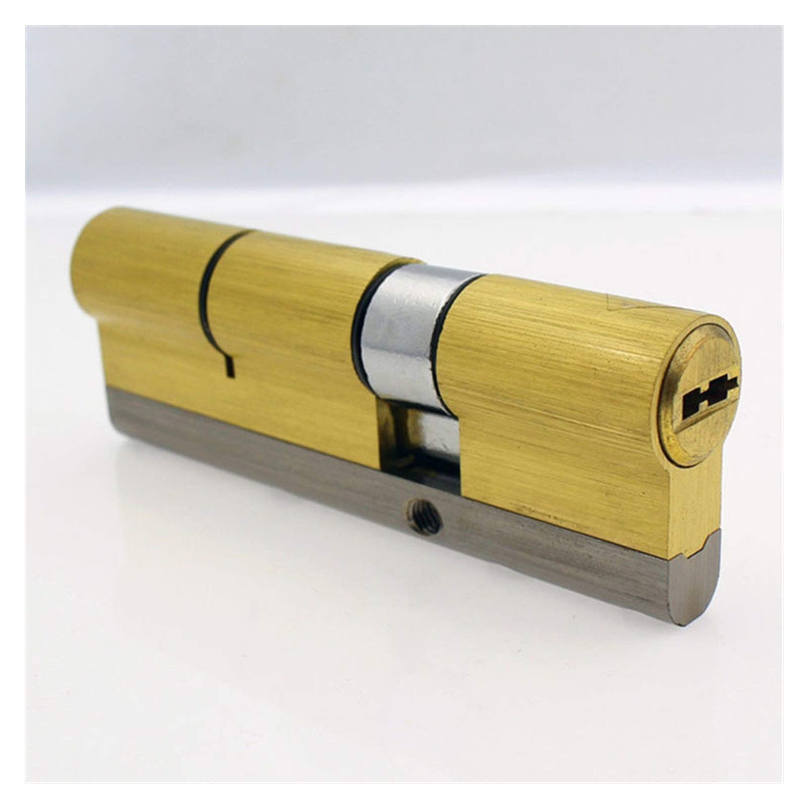 Thumb Turn Euro Cylinder Lock Brass Security Anti-Theft Core Entrance Door Barrel Lock(90 37.5)