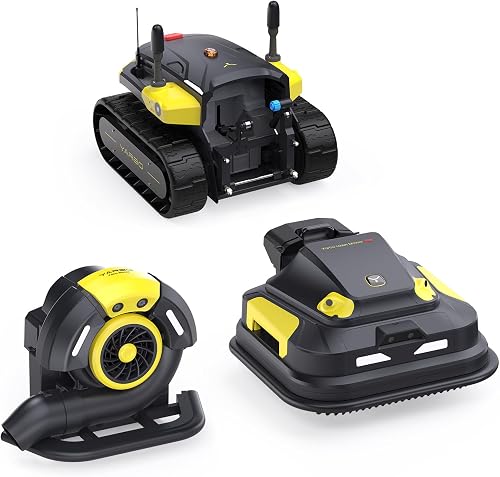 Robot Lawn Mower Pro and Blower with Modular Design, Auto-Recharging, AI Multi-Zone Mapping & RTK GPS for Navigation
