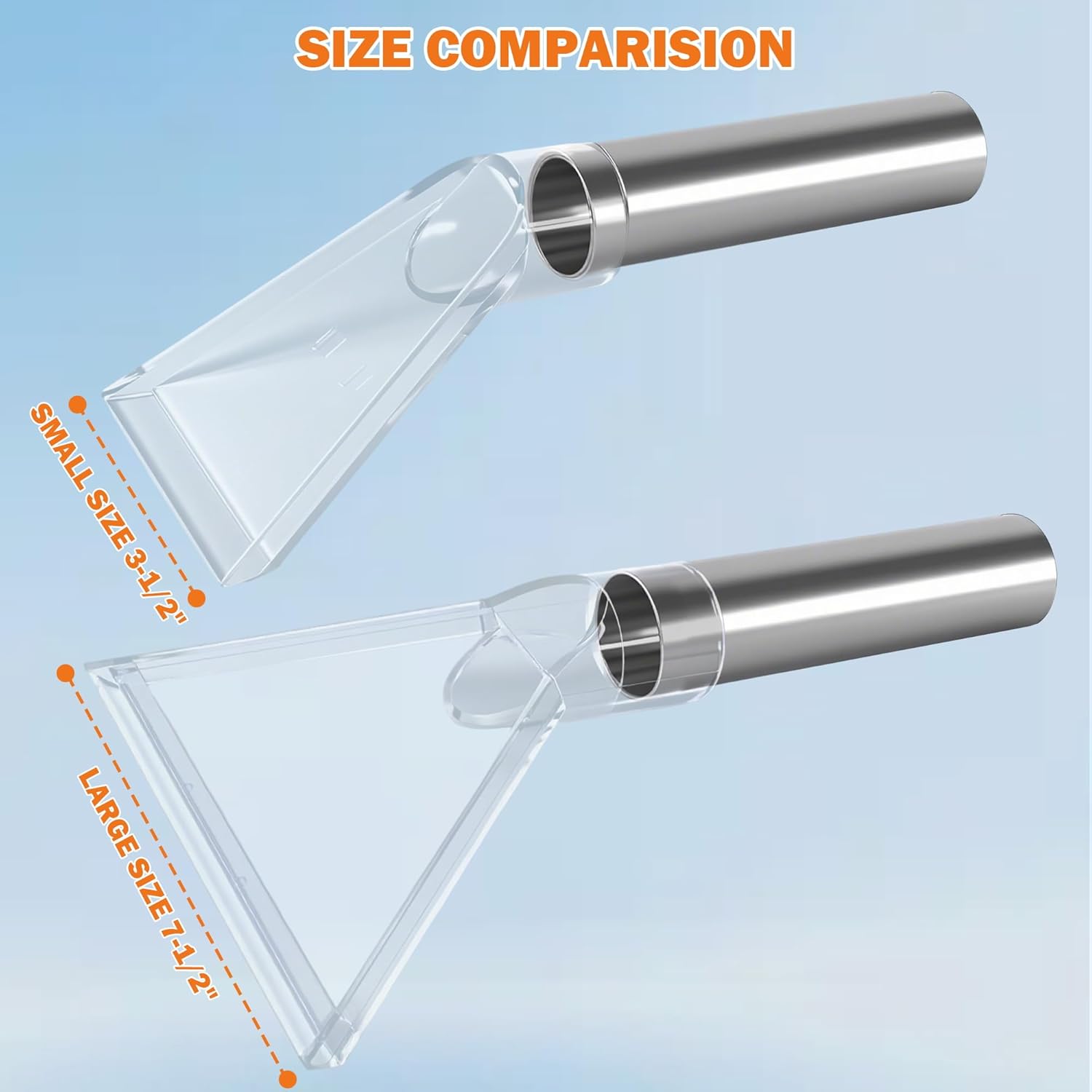 Universal Fit All Shop Vacs Extractor Attachment Kit Wet/Dry Vacuums with 2-1/2" 1-7/8" 1-1/4" Adapters for Carpet Cleaning Upholstery & Auto Detailing (Small+ Large)