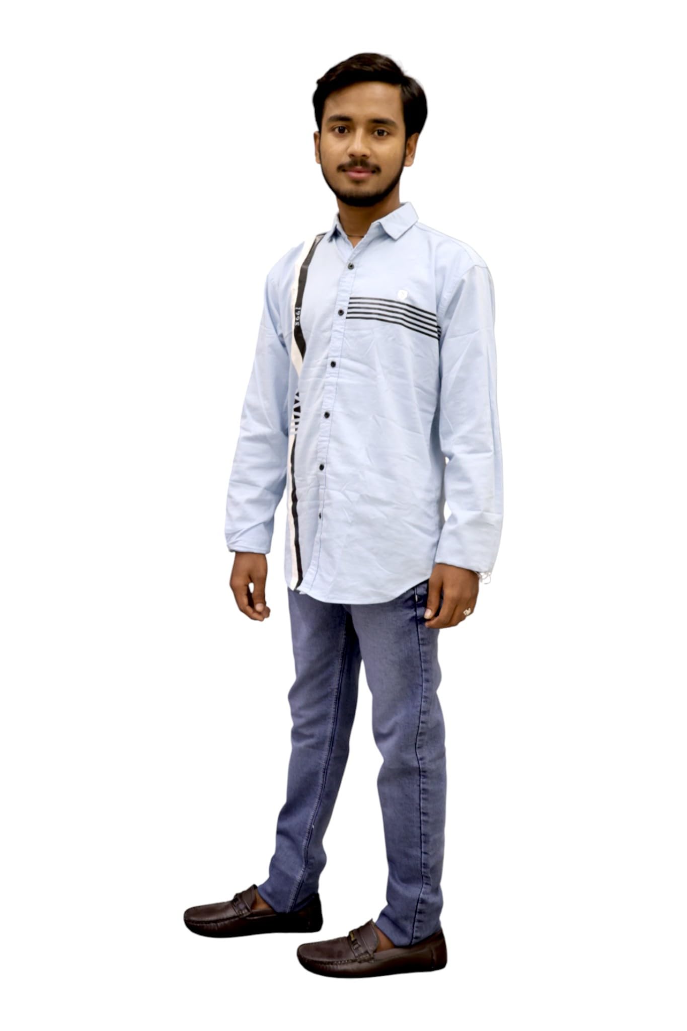 Mens Light Blue Fancy Shurt