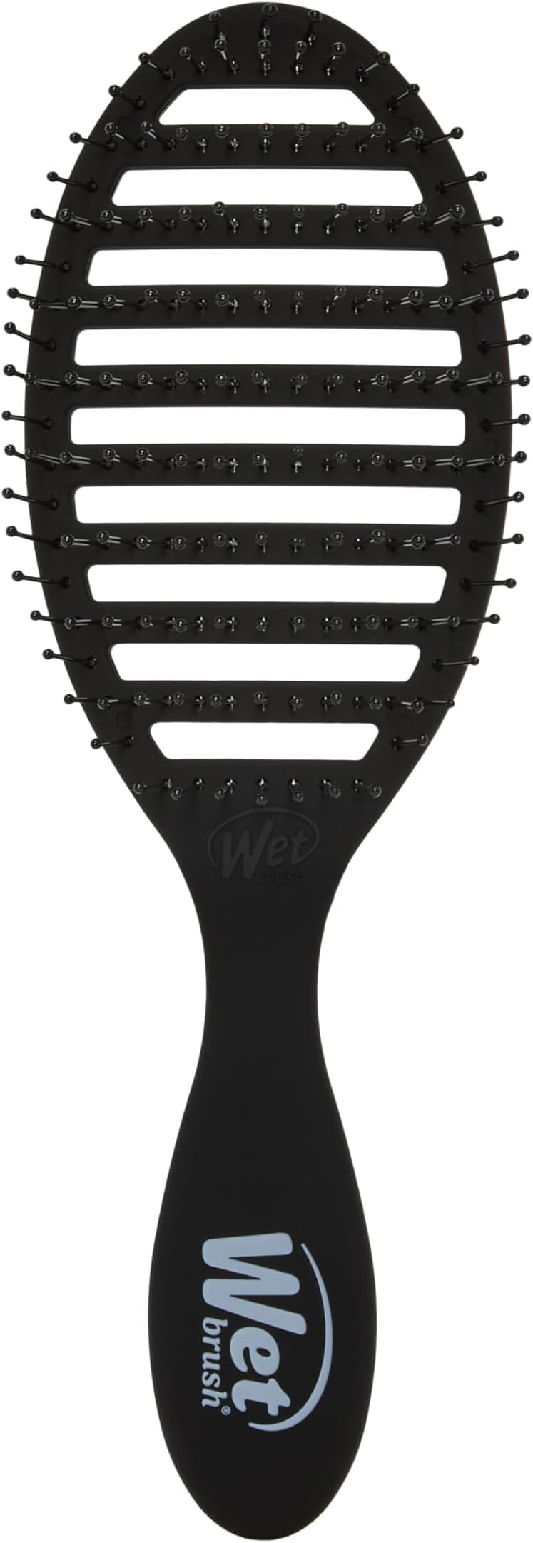 Wet Brush Speed Dry Hair Brush, Black Frost - Vented Design & Soft HeatFlex Bristles Are Blow Dry Safe - Ergonomic Handle Manages Tangles - Pain-Free Hair Accessories