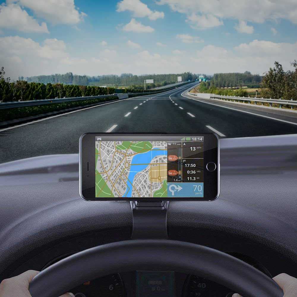 Ociodual Pinza Soporte de Salpicadero de Coche para Movil Universal Car Mount Clip Negro, schwarz - Image 2