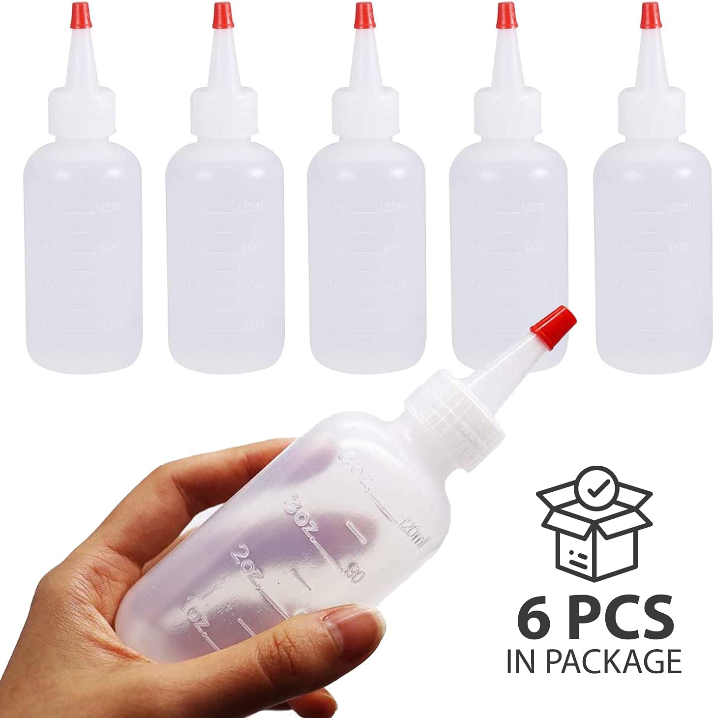 Onе-Dау Sаlе: Uр tо 60% оƒƒ Plastic Bottles 120mL with Red Tip Caps and Measurements - Small Mini Squeeze Dispensing Bottle for Arts and Crafts, Paint, Icing, Liquids, Condiment, Glue, Sauces, and More - 6 Pack / 4 Ounce 70% оƒƒ Evеrуthіng Plastic Bottles 120mL with Red Tip Caps and Measurements - Small Mini Squeeze Dispensing Bottle for Arts and Crafts, Paint, Icing, Liquids, Condiment, Glue, Sauces, and More - 6 Pack / 4 Ounce
