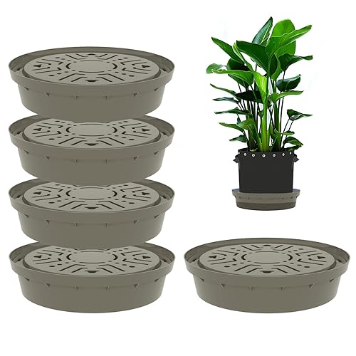 Self-Watering Base with Visible Water Level,5-Pack,Keeps Leaves and Flying Insects