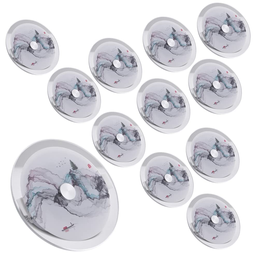 GTHTUHFD 12 Pcs Ultra Thin Narrow Border Tube Light Led Embedded 5W/7W/9W Ultra-Thin Recessed Downlight Baffle Trim Round Daylight Retrofit Downlight 3000K-6000K/9W/4500K,9w-4500K