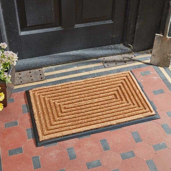 Marco Paul Heavy Duty Coir Door Mat 75x45cm with Non-slip Backing - Outdoor Mat Doormats Shoe Scraper Removes Grass and Dirt, for Front Door, Patio and Entrance โ image 1