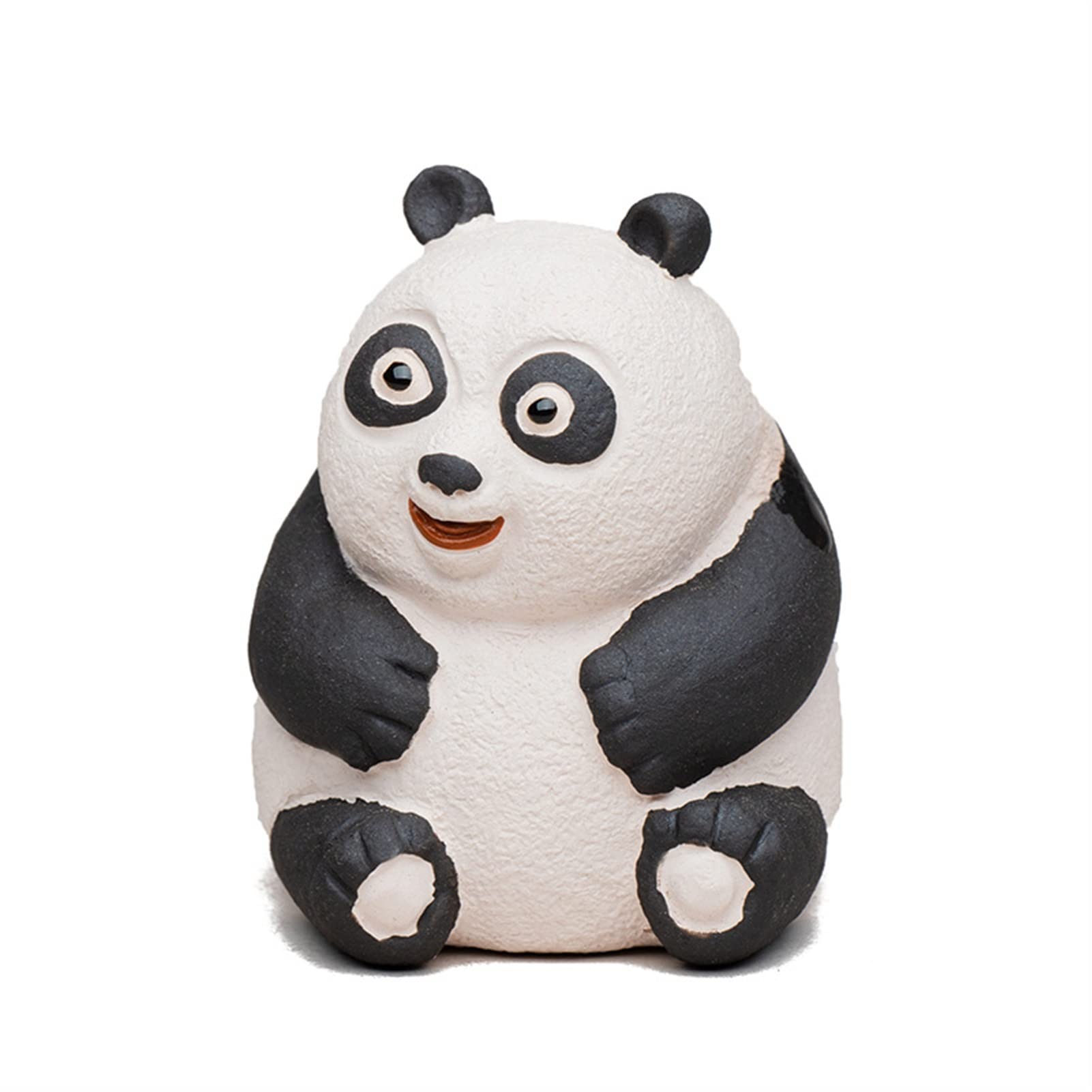 Amazon｜紫色の粘土茶ペットかわいいパンダ置物の装飾品ハンドメイド