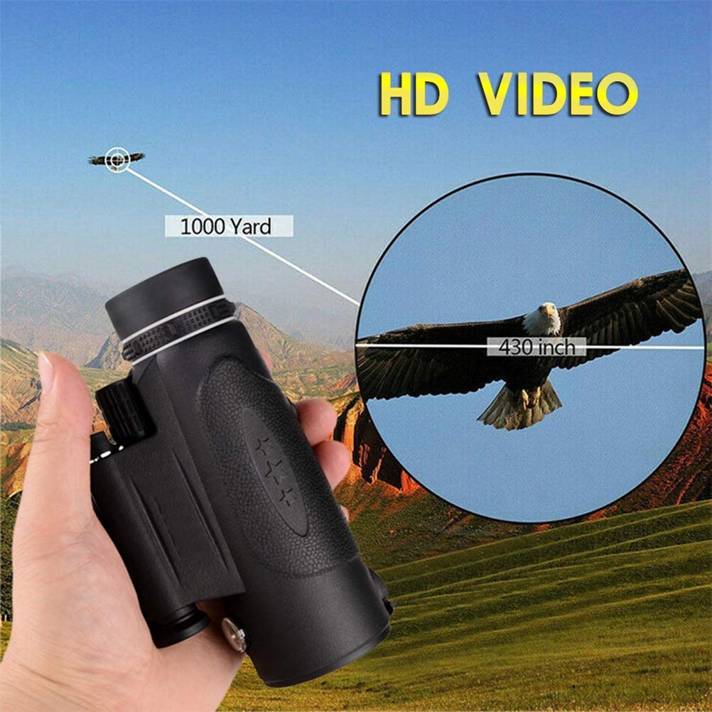 Puissant télescope monoculaire Longue portée 8000 m pour Smartphone 100 x 90, Zoom Optique HD