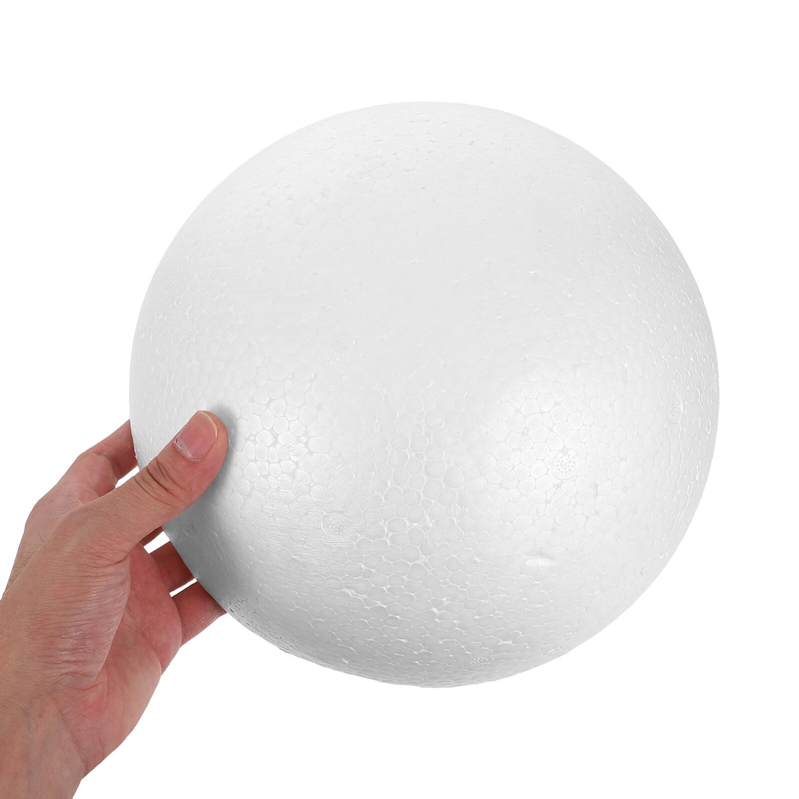 HOMSFOU 2pezzi Sfera Polistirolo Bianca per Artigianato Semisfera in Schiuma per Decorazioni Fai da Te Palline di Schiuma per Composizioni Floreali Centrotavola per Matrimoni e Eventi