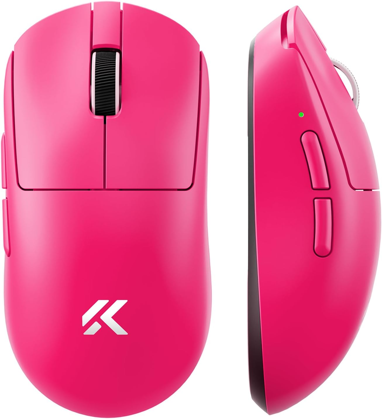 A7V2 Pro Ultralight Wireless Gaming Mouse, 26000 DPI Sensor, 8K Hz Sampling Rate, 650 IPS, Gaming Mouse with BT 5.0, 2.4GHz and Cable, Over 200 Hours Battery Life, Rose Red