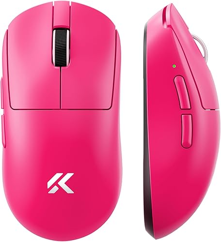 Miniatura 11 de MCHOSE Ratón para juegos A7 V2 Ultra inalámbrico para deportes electrónicos de 2.08 oz, PAW3950 TI, 42K DPI, tasa de sondeo dual de 8K TOPSPEED