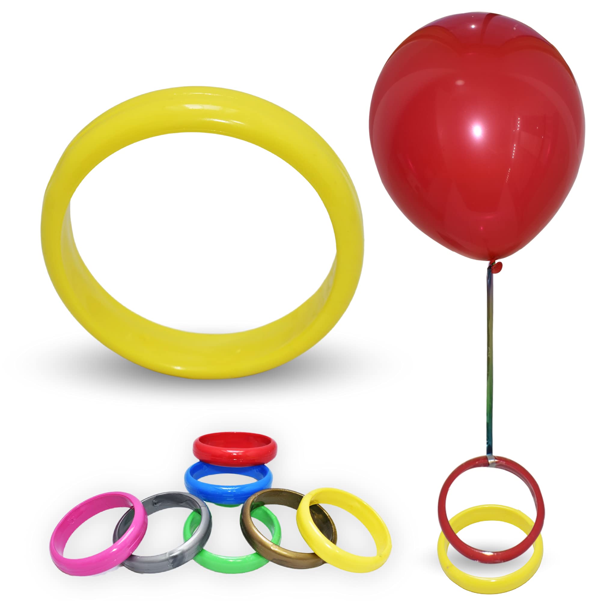 Pannu Design Bangle Shape Weights For Helium Balloons. Packs of 5 10 20 and 30 Multi Colour Weights For Birthday Party Decoration Baby Shower and Anniversary.