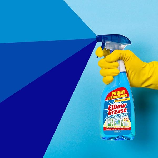 Elbow Grease Glass Cleaner with Vinegar for Windows and Mirrors, 500 ml - Window Cleaning Equipment (Pack of 1) - 2