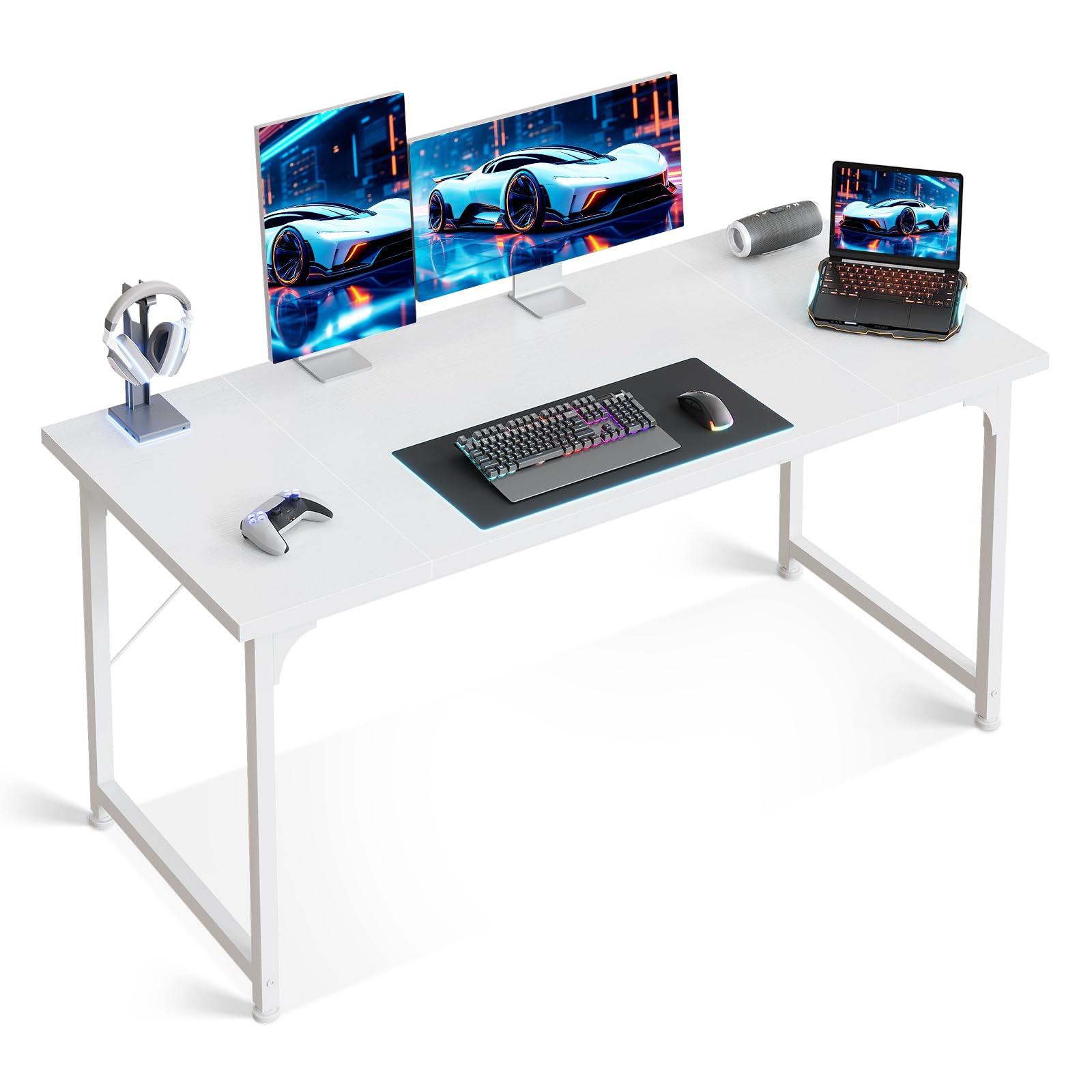 Amazon | AODK デスク ゲーミングデスク 机 pcデスク 幅140cm パソコン