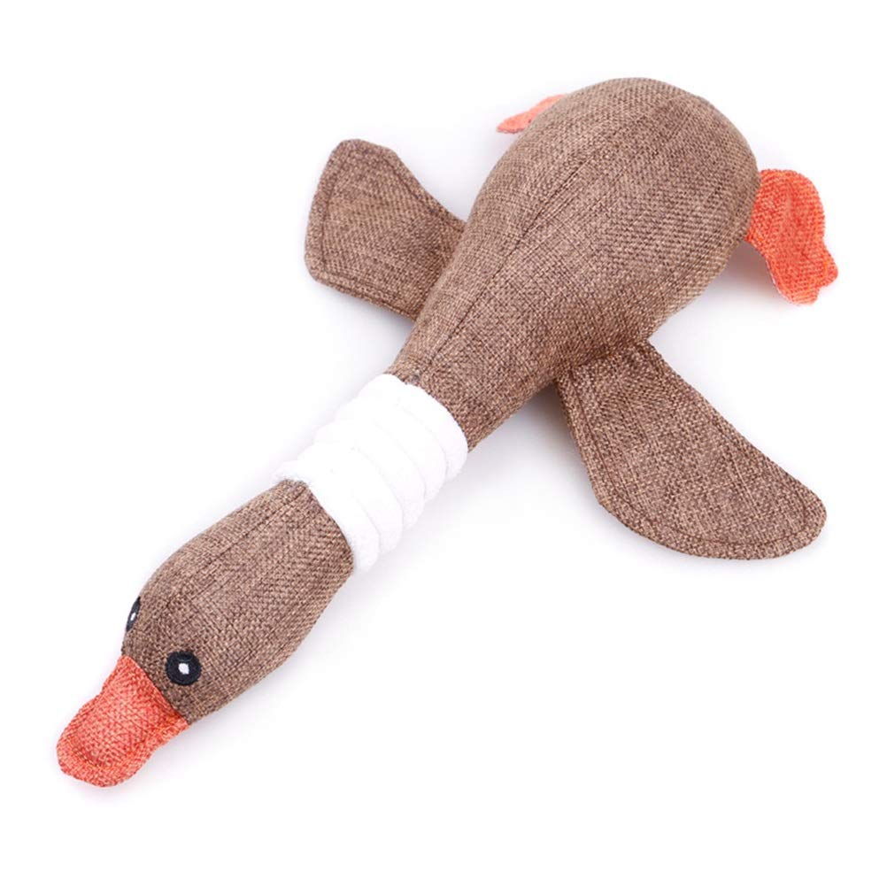Jouets chien oie sauvage peluche sonore résistance à la mordre