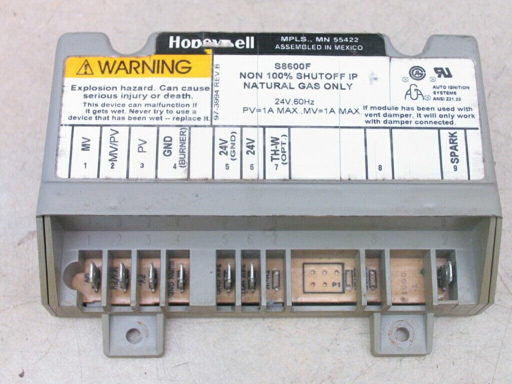 Replacement for Honeywell S8600F 1000 Ignition Control Module Non 100% SHUTOFF IP NAT Gas Only OEM