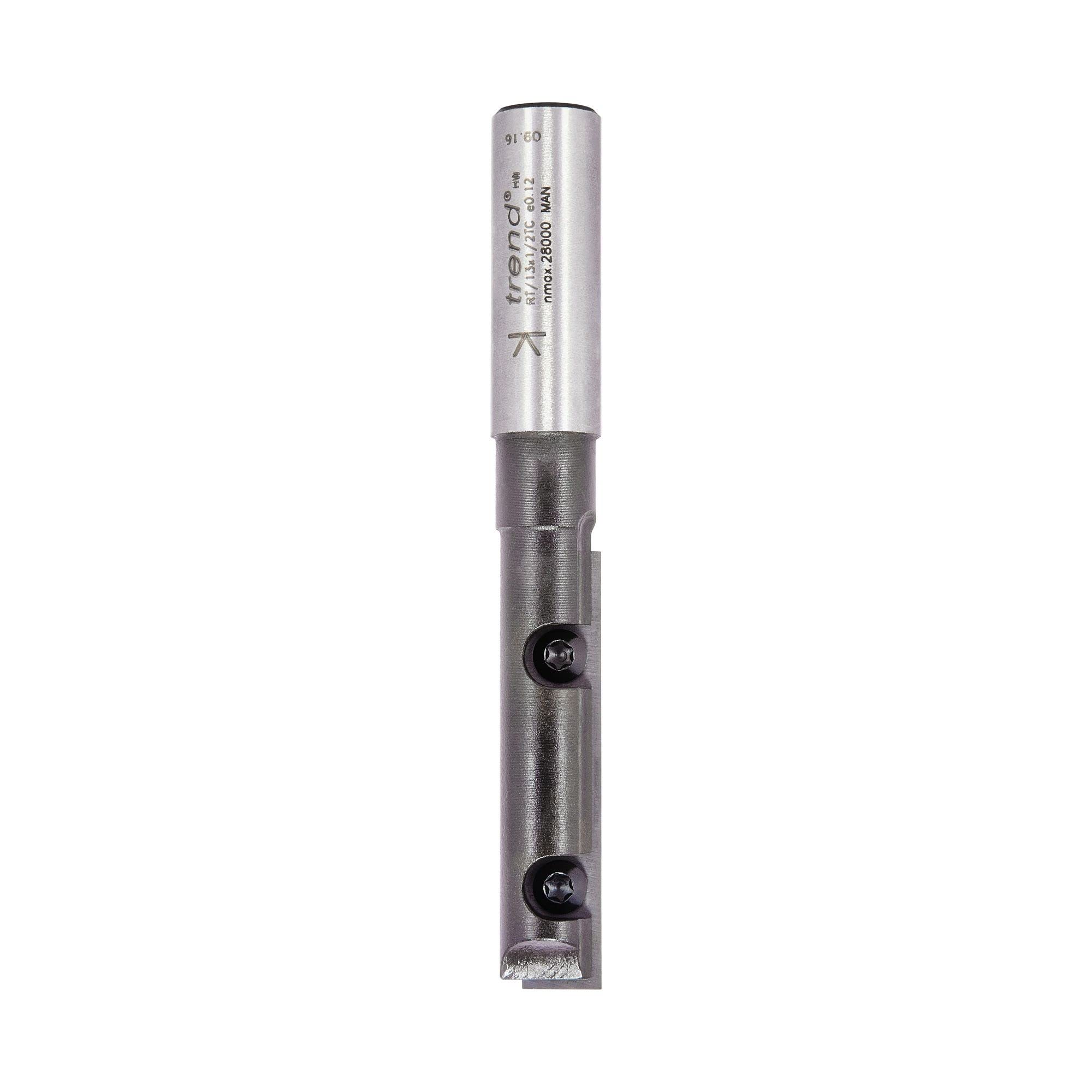 Trend Profesjonalny frez prosty z pojedynczym ostrzem Rota-Tip, trzpień 1/2 cala, średnica cięcia 12,7 mm i długość cięcia 49,5 mm, RT/13X1/2TC
