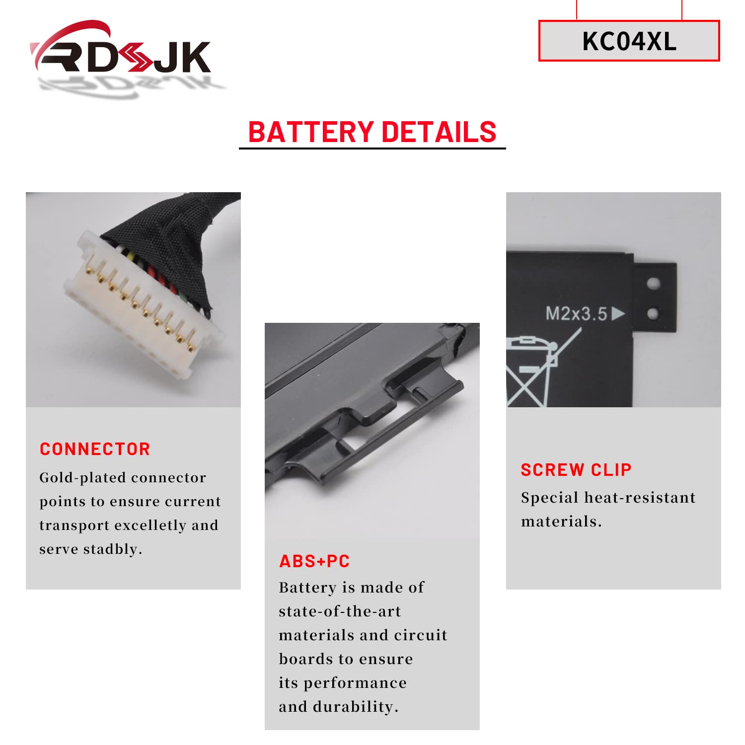 KC04XL KC04 Laptop Battery for HP Envy X360 13-AG 13M-AQ 13-AH 13-AR 13-AR0000AU 13-AR0097AU 13-AR0601NG TPN-W133 TPN-W136 HSTNN-IB8K HSTNN-DB8P KC04053XL L08496-855 L08544-1C1 L08544-2B1 15. product thumbnail 6