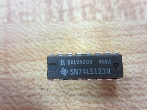 Texas Instruments sn74ls123N multivibrador IC, overol, 23NS, DIP-16