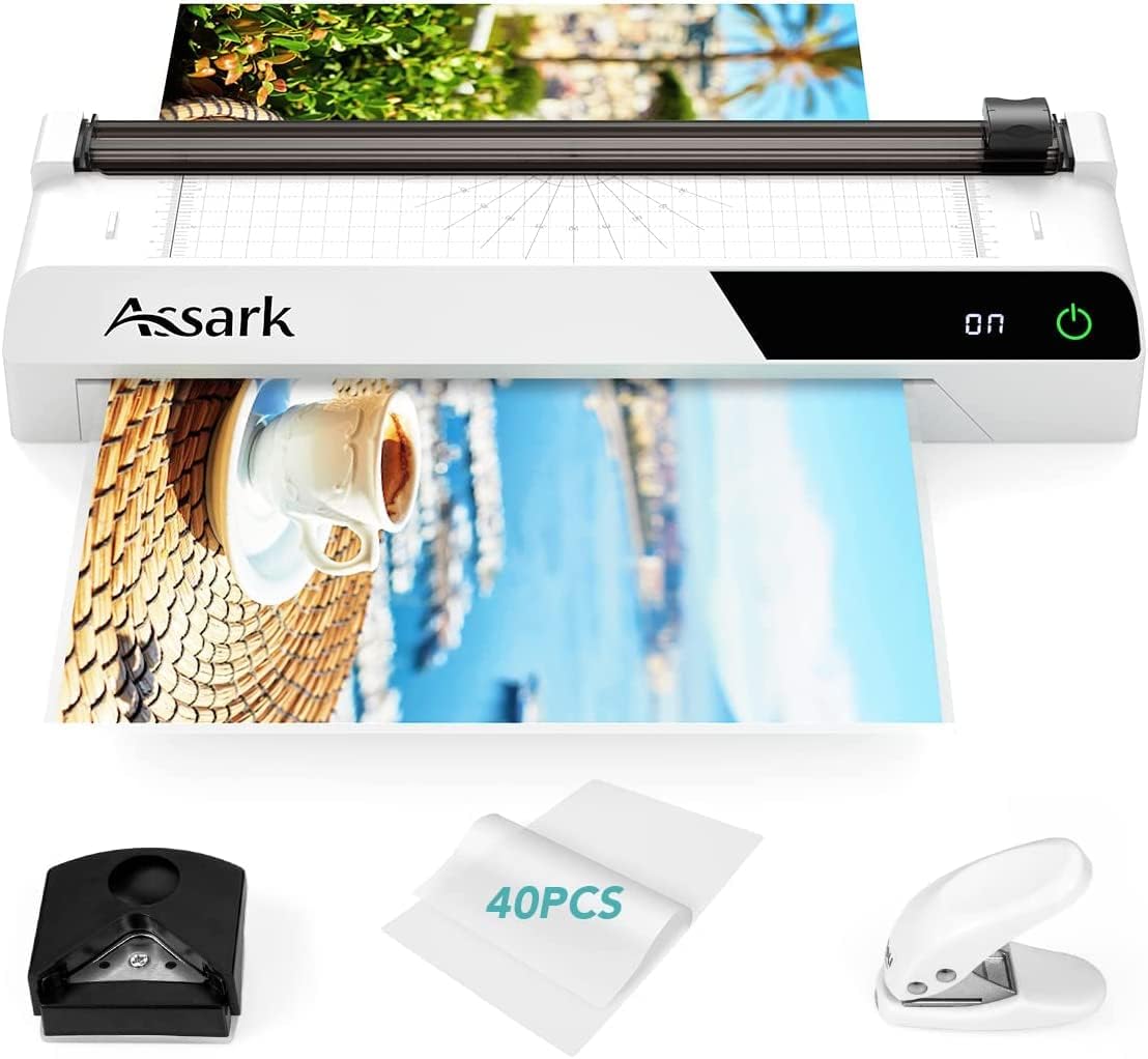 Assark Laminator for A3/A4/A5/A6, 9 in 1 Thermal &Cold Laminator Machine 13Inch