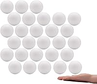 Vista 3 de Crafare Paquete de 50 bolas de espuma de 2 pulgadas para manualidades, bolas de espuma de poliestireno blanco para arte, hogar, proyectos escolares
