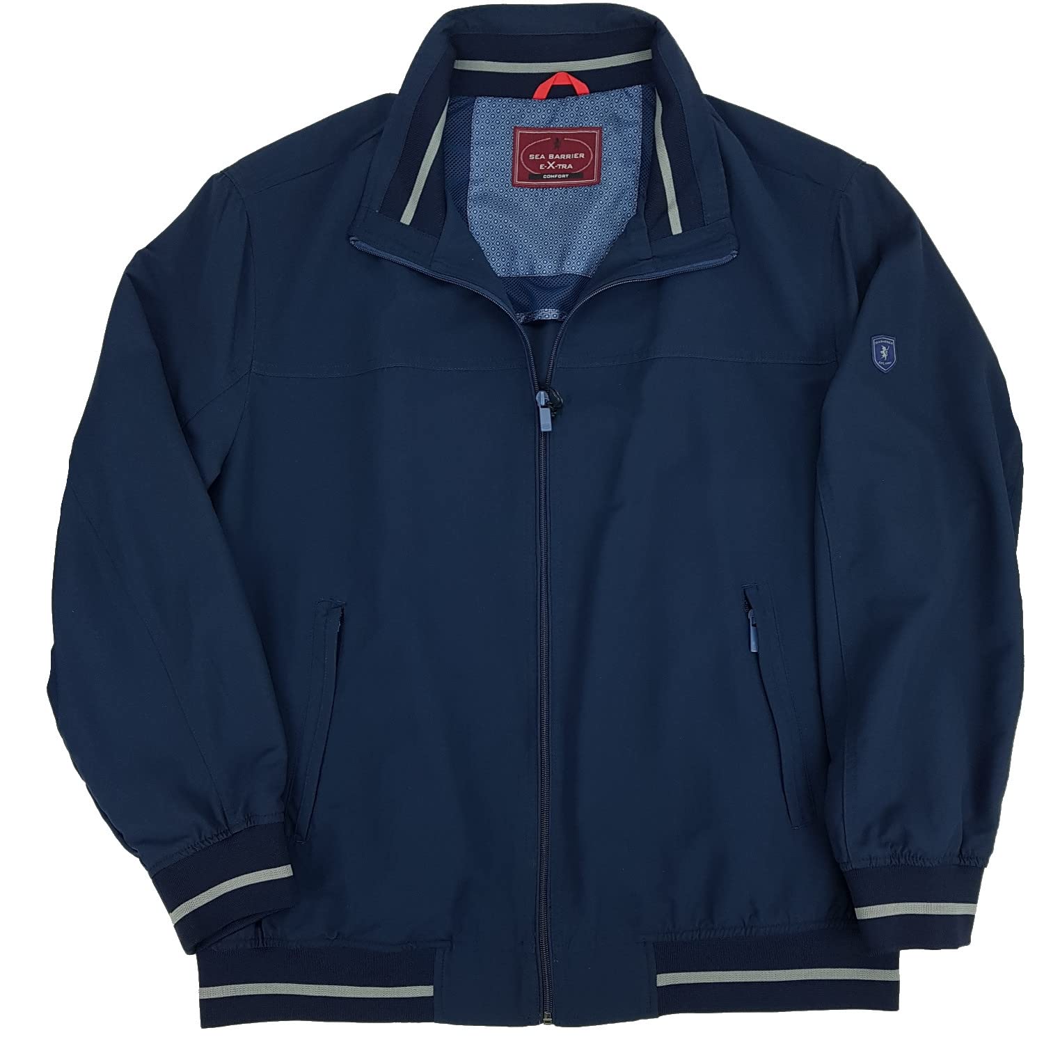 Giubbotto Uomo Sea Barrier Invernale - Impermeabile, Pile, Taglie Forti Fino 6XL, Blu/Nero - Foto 8