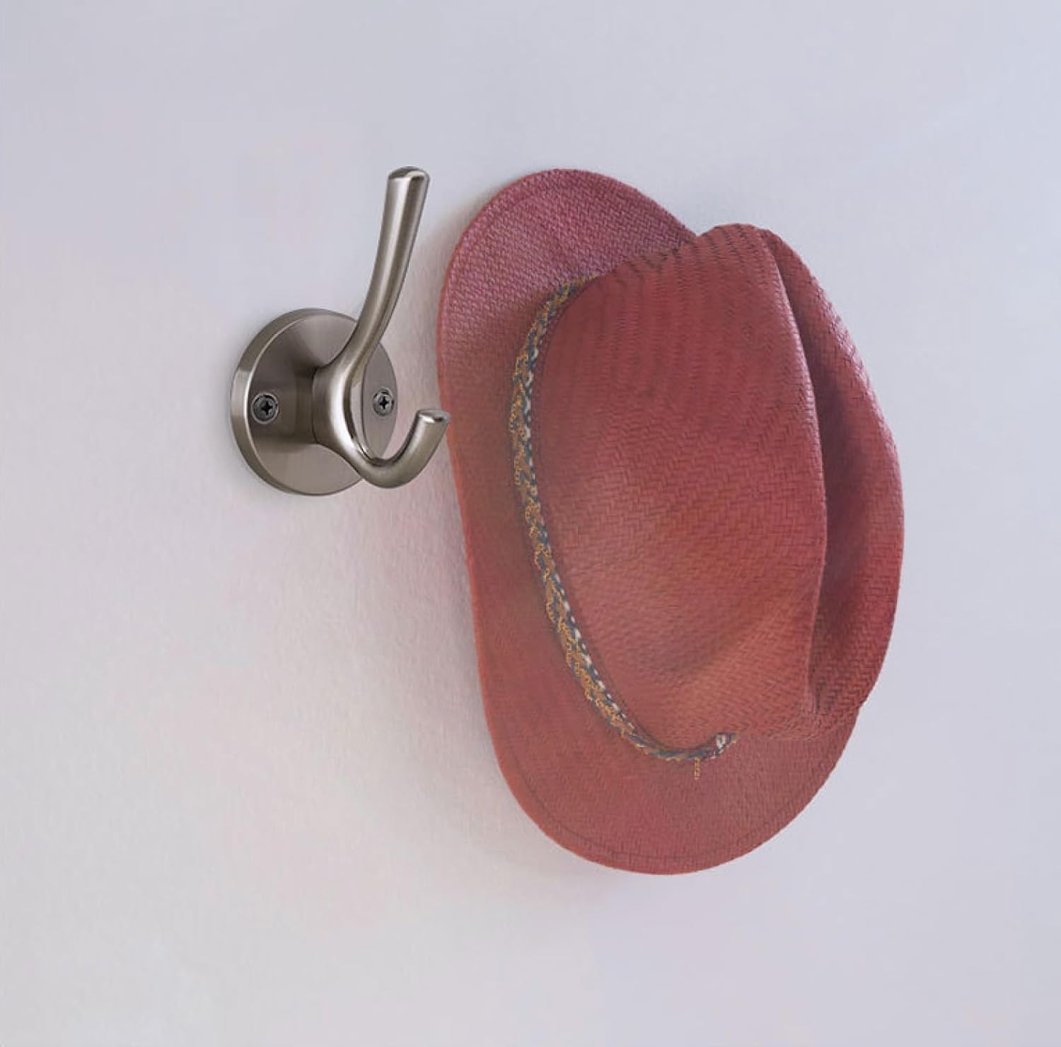 Wall Hook，Door Hook, Coat Hooks 2Pcs Zinc Alloy Cabinet Wardrobe Up and Down Hook Kitchen Bathroom Wall Mounted Single Hook Furniture Coat Hook C(C)