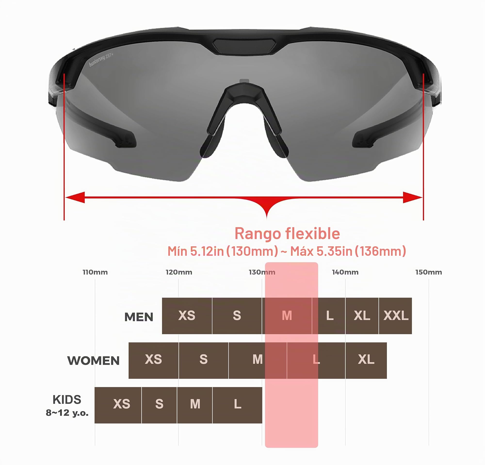 HUNTERSKY HTS - Gafas de tiro tácticas balísticas antivaho con protección contra impactos, grado militar, gama Airsoft.