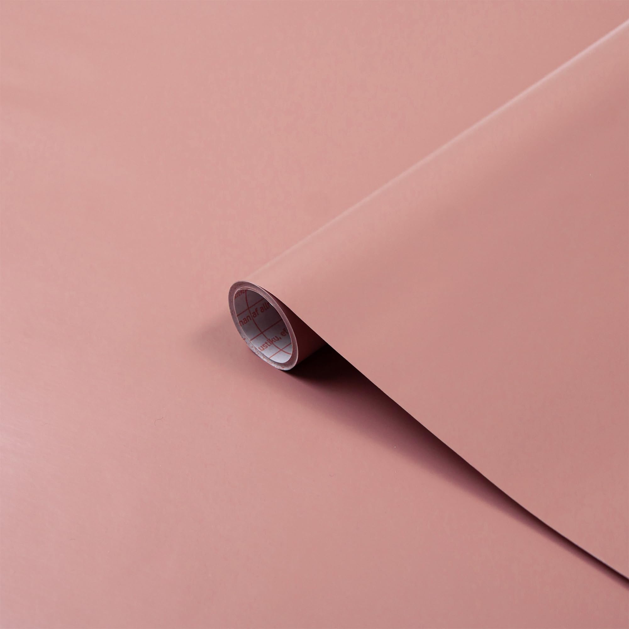 Vinyl Warehouse 5m x 67.5cm d-c-fix Matt Ash Rose Pink Sticky Back Vinyl Furniture Wrap 200-8070