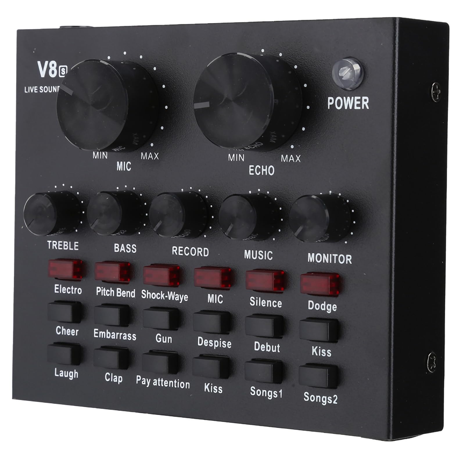 Carte Son De Diffusion En Direct V8, Téléphone Portable, Interface Audio Hôte USB, Ordinateur Multifonction, Matériau ABS Pour Dispositif D'enregistrement Audio