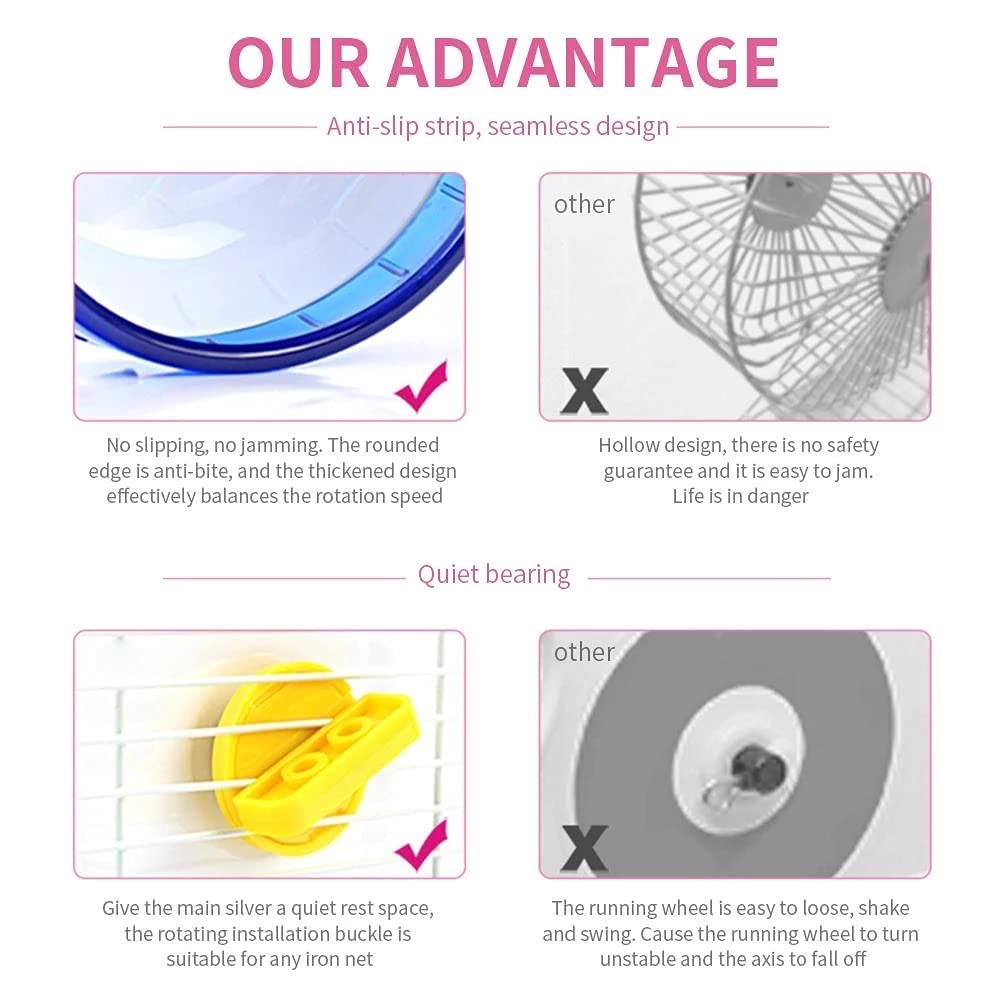 Hamster Exercise Wheel Pet Running Spinner Exercise Wheel Silent Toys Sturdy Hamster Wheel Silent Hamster Wheel