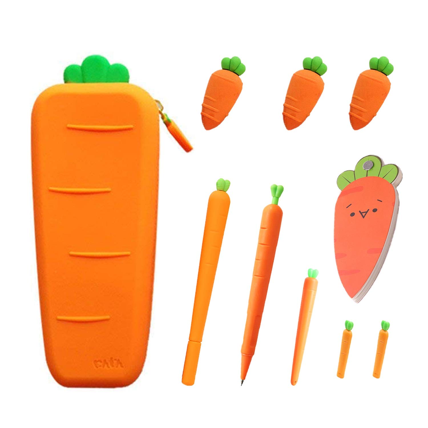 Amazon | かわいい シリコン にんじん ペンケース(Big) シャープ