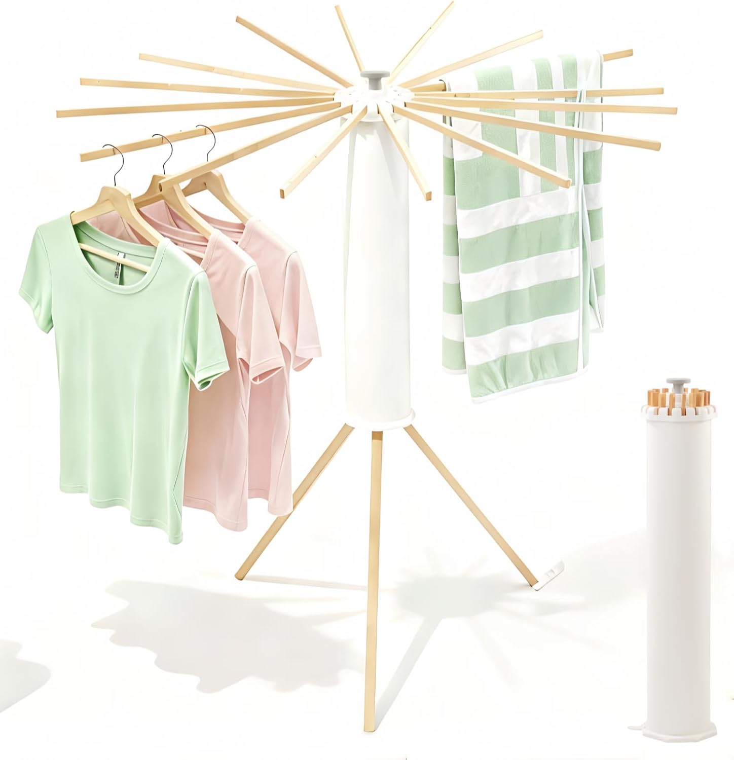 Tripod Clothes Drying Rack, Garment Rack Portable and Foldable Space Saving Laundry Drying Rack – Drying Rack Clothing Floor Folding Balcony Bedroom Household Tripod Clothes Drying Rack, Garment Rack Portable and Foldable Space Saving Laundry Drying Rack – Drying Rack Clothing Floor Folding Balcony Bedroom Household